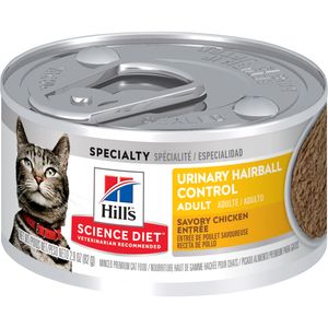 Hill's Science Diet - Adult Urinary & Hairball Control Savory Chicken Wet Cat Food