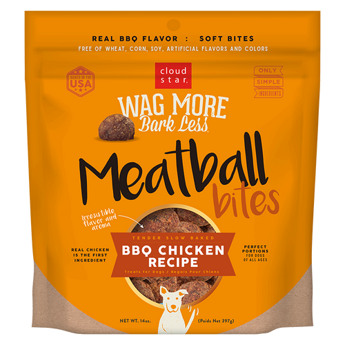 Cloud Star - WMBL Grain Free BBQ Chicken Meatball Bites Dog Treat