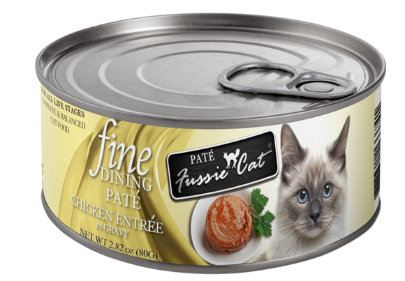 Fussie Cat - Fine Dining Pate - Chicken Entree in Gravy Wet Cat Food