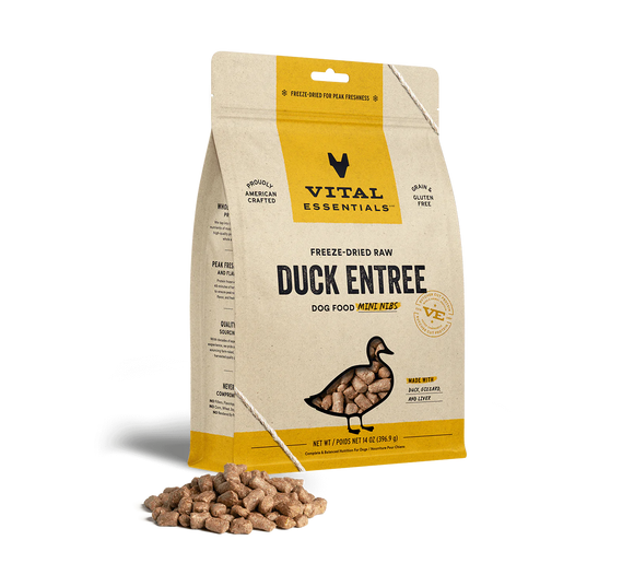 Vital Essentials - Freeze-Dried Raw Duck Entree Mini Nibs Dog Food