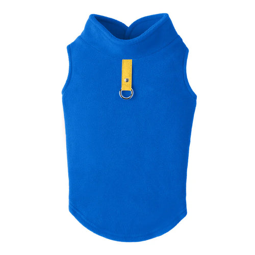 Gooby - Fleece Vest Deep Blue Dog Coat