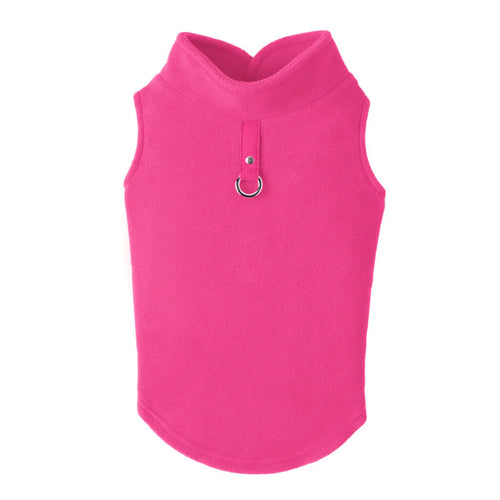 Gooby - Fleece Vest Pink Dog Coat