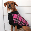 Doggie Design - Highline Fleece Pink and Black Plaid Dog Coat