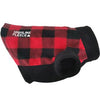 Doggie Design - Highline Fleece Red and Black Plaid Dog Coat