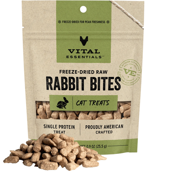 Vital Essentials - Freeze-Dried Raw Rabbit Bites Cat Treat