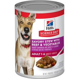 Hill's Science Diet - Adult Savory Stew with Beef & Vegetables Wet Dog Food