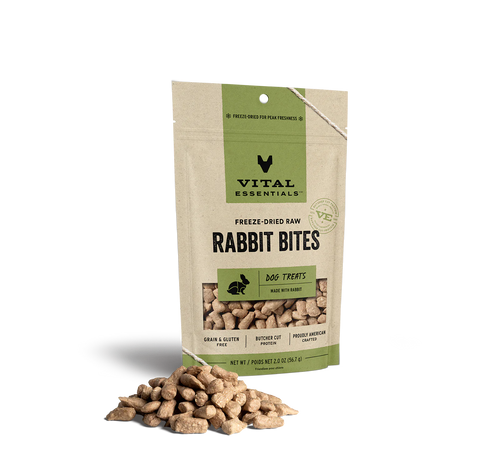 Vital Essentials - Freeze-Dried Rabbit Bites Dog Treats