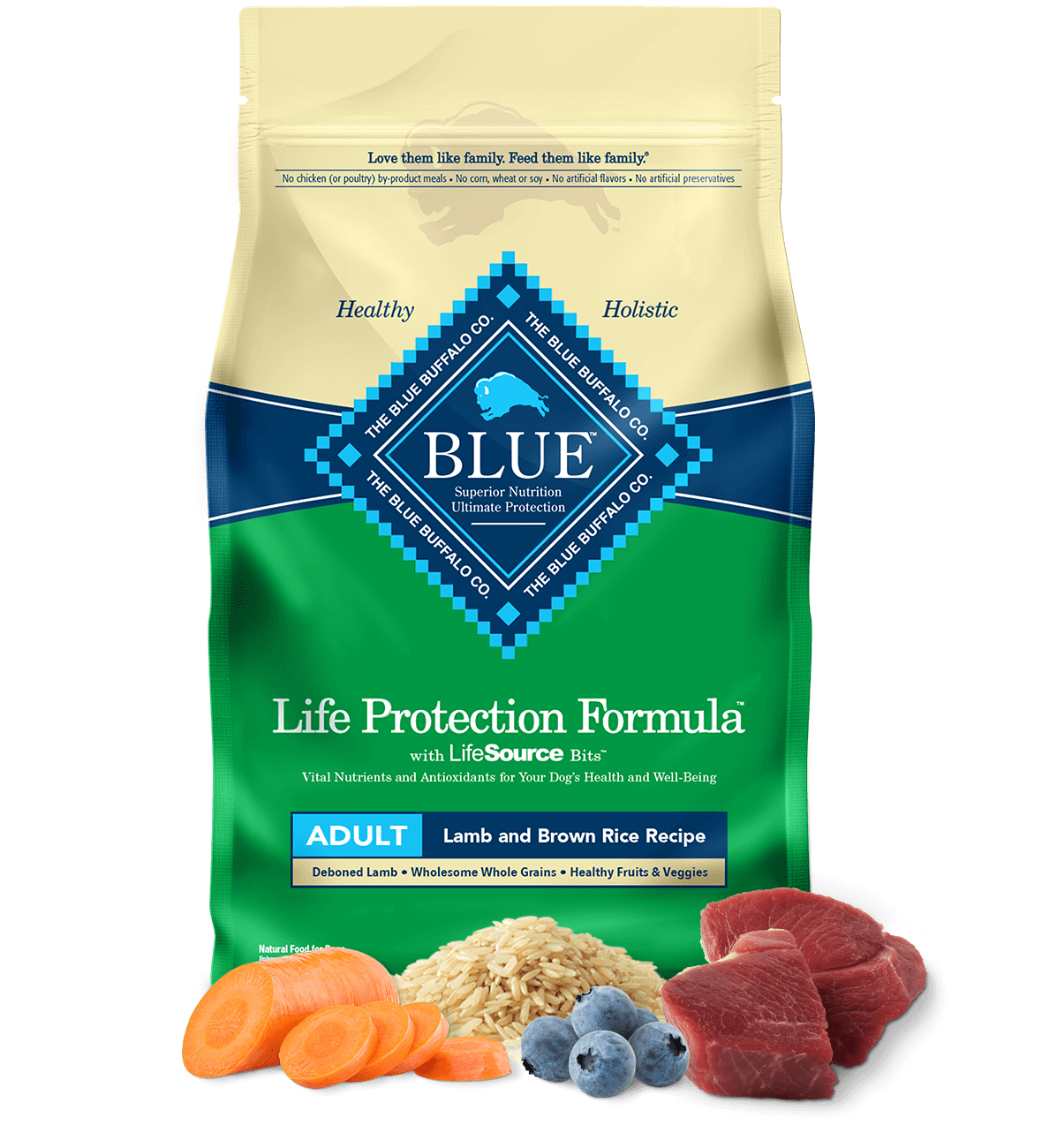 Blue Buffalo Life Protection Lamb Brown Rice Dry Dog Food