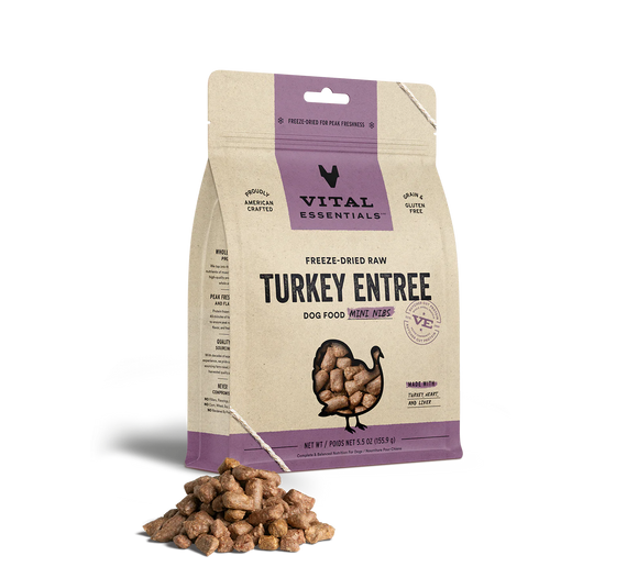 Vital Essentials - Freeze-Dried Raw Turkey Entree Mini Nibs Dog Food