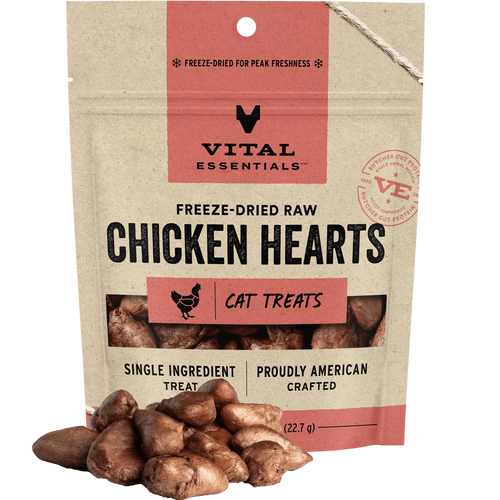 Vital Essentials - Freeze-Dried Raw Chicken Hearts Cat Treat