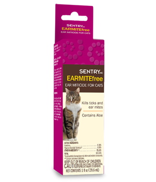 Sentry EarMite Free Ear Miticide for Cats 1 oz