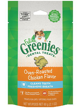 Greenies - Feline Dental Treats Oven Roasted Chicken Flavor