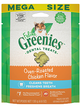 Greenies - Feline Dental Treats Oven Roasted Chicken Flavor