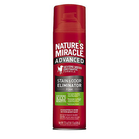 Nature's Miracle - Advanced Stain and Odor Eliminator Foam for Dogs, 17.5oz