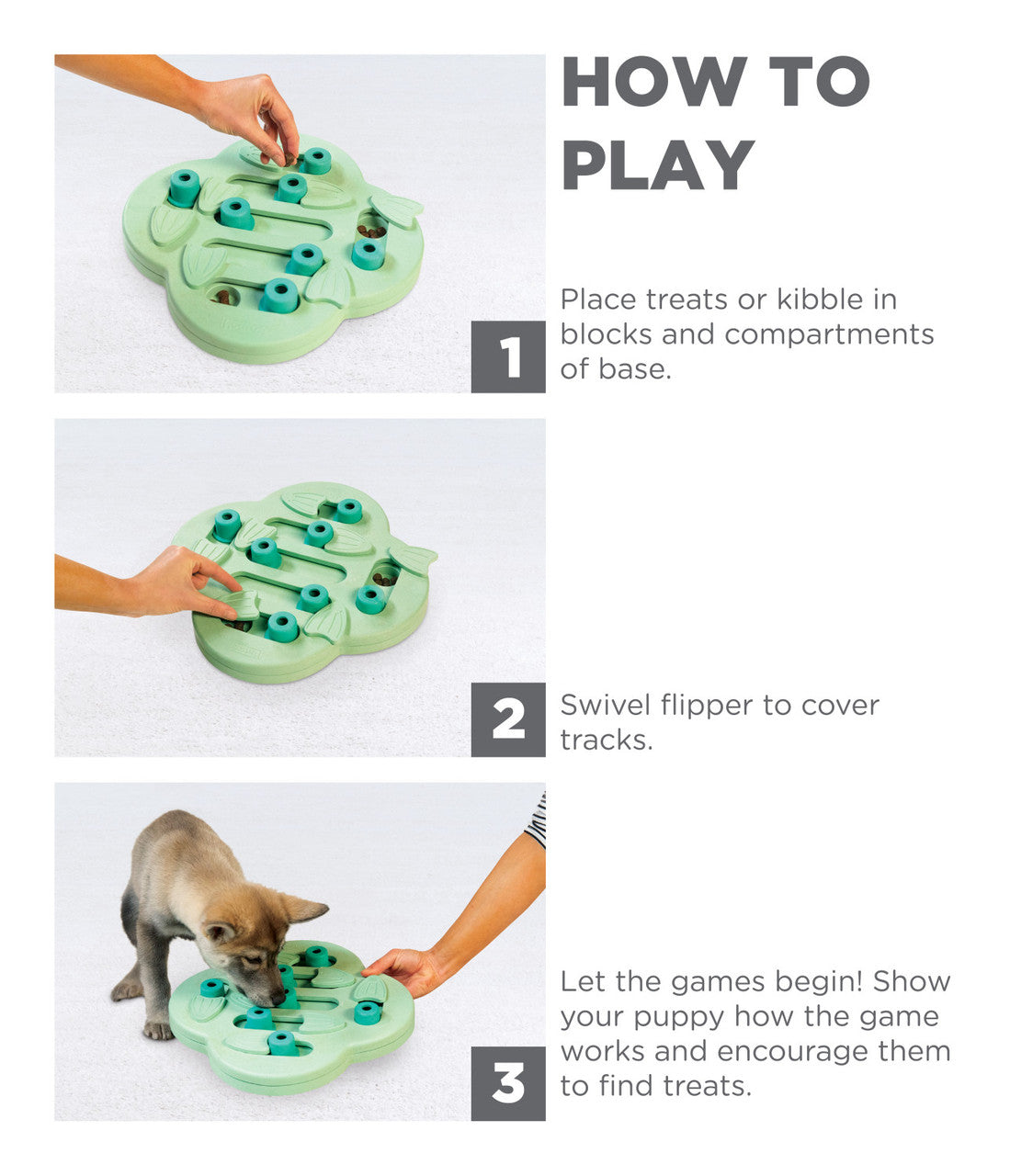 Outward Hound Nina Ottosson Dog Smart Tan Composite Interactive Treat  Puzzle Dog Toy