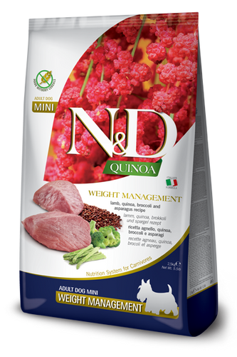 Farmina - N&D Quinoa Weight Management Lamb Mini Dog Food