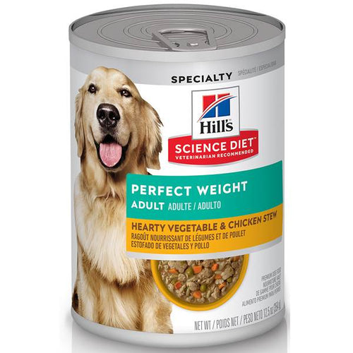 Hill's Science Diet - Adult Perfect Weight Hearty Vegetable & Chicken Stew Wet Dog Food