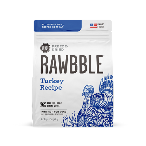 Bixbi - Rawbble Turkey Freeze-Dried Dog Food