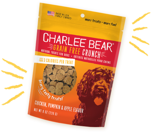 Charlee Bear - Grain-Free Crunch Chicken, Pumpkin & Apple Flavor Dog Treats