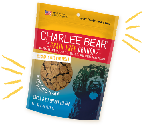 Charlee Bear - Grain-Free Crunch Bacon & Blueberry Dog Treats