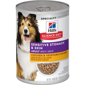 Hill's Science Diet - Adult Sensitive Stomach & Skin Chicken & Vegetable Entrée Wet Dog Food