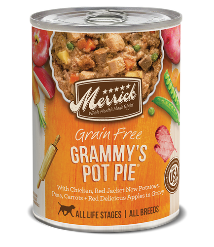 Merrick Grain Free Grammy s Pot Pie Wet Dog Food Altoona IA Des Moines IA Urbandale IA West Des Moines IA Bone a Patreat