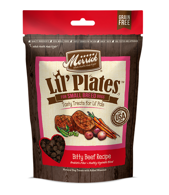 Merrick - Lil' Plates Bitty Beef Recipe Dog Treats