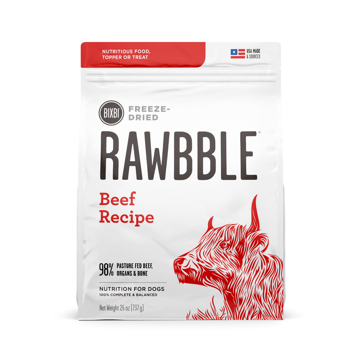 Bixbi Rawbble Beef Freeze Dried Dog Food Des Moines IA West