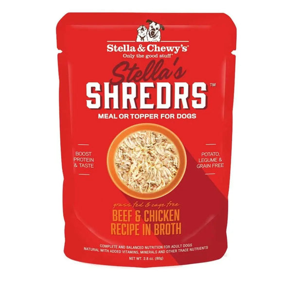 Stella & Chewy's - Shreds Beef & Chicken Recipe in Broth Wet Dog Food