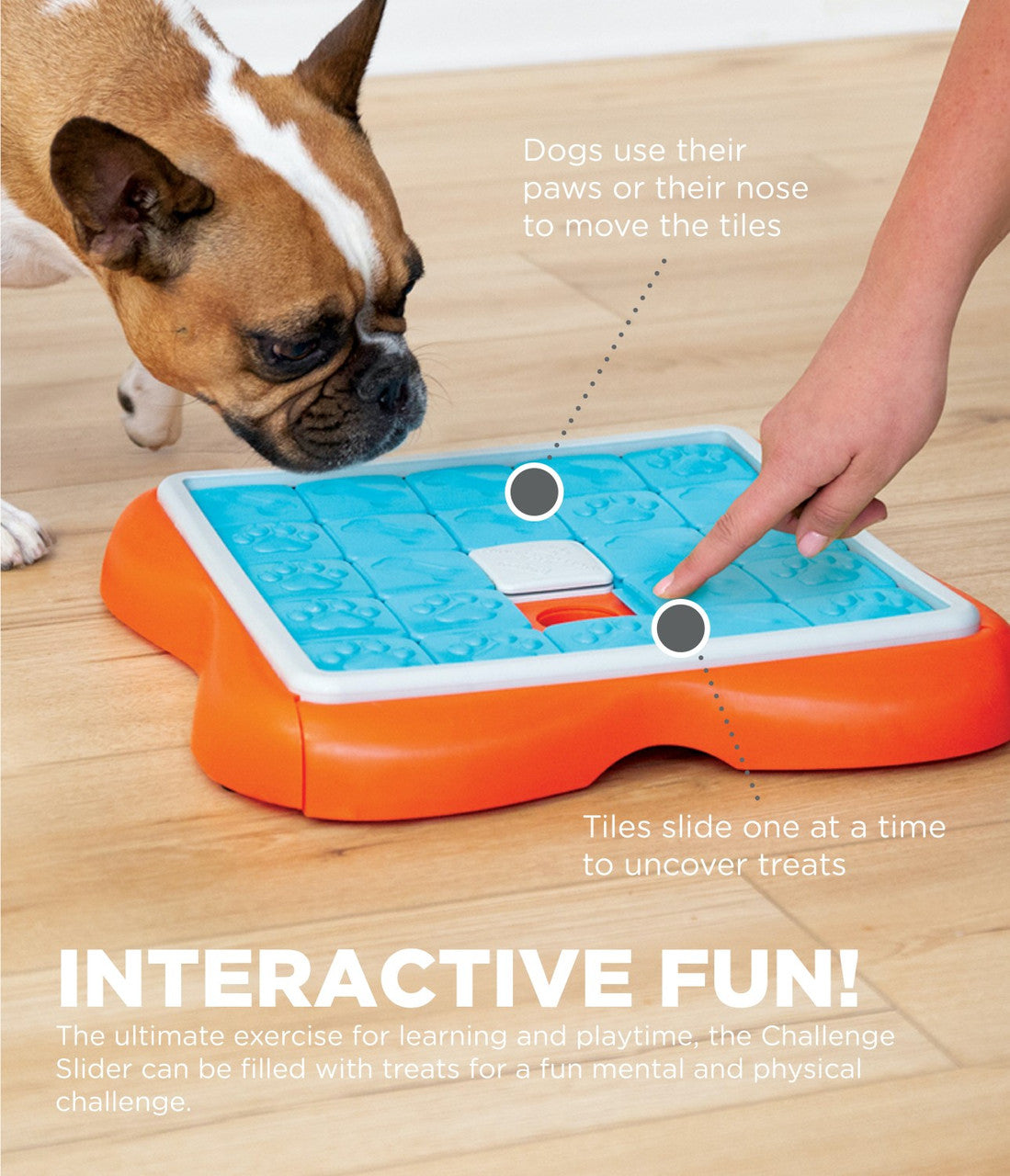 Nina Ottosson Activity Matz Fast Food Fun Dog Puzzle Mat, Level 2