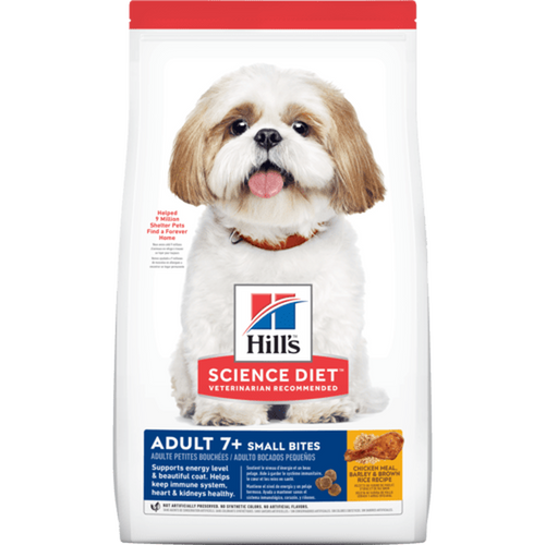 Hill's Science Diet - Adult 7+ Small Bites Chicken Meal, Barley & Rice Recipe Dry Dog Food