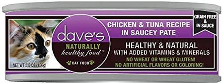 Dave's - Chicken & Tuna Saucey Pate Wet Cat Food