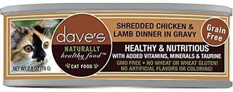 Dave's - Shredded Chicken & Lamb Dinner in Gravy Wet Cat Food