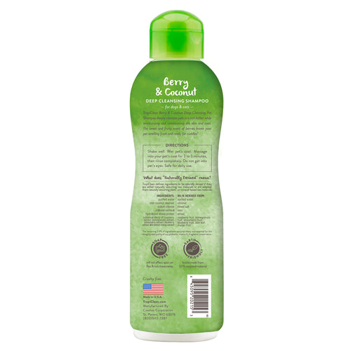 TropiClean - Berry & Coconut Deep Cleansing Shampoo for Pets