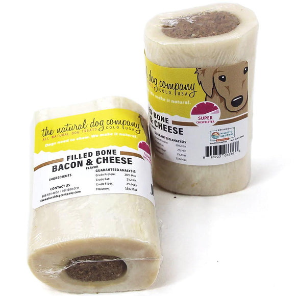 Tuesday's Natural Dog - Bacon & Cheese Filled Bone Dog Treat