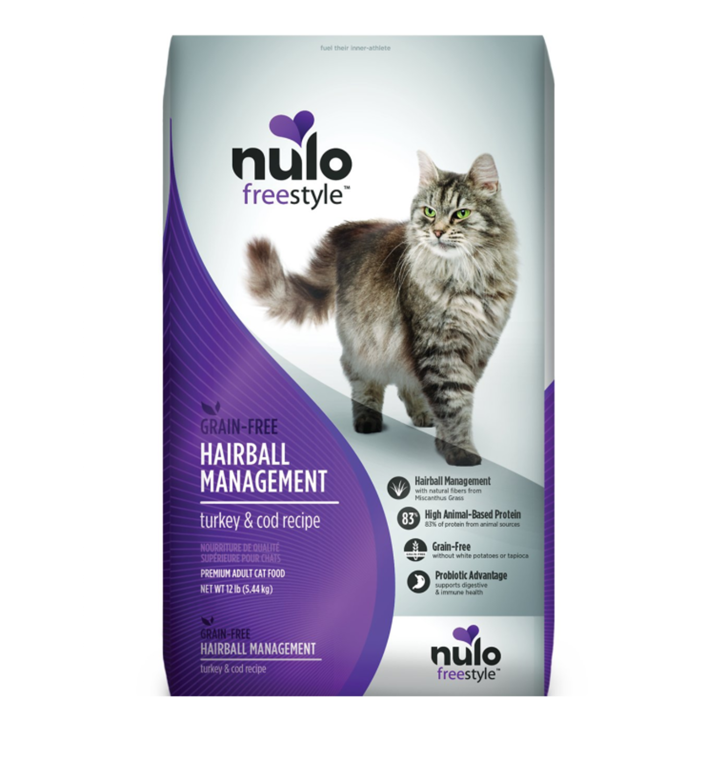 Nulo Freestyle Hairball Management Turkey & Cod Recipe Dry Cat Food