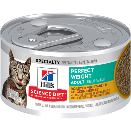 Hill's Science Diet - Adult Perfect Weight Roasted Vegetable & Chicken Medley Wet Cat Food