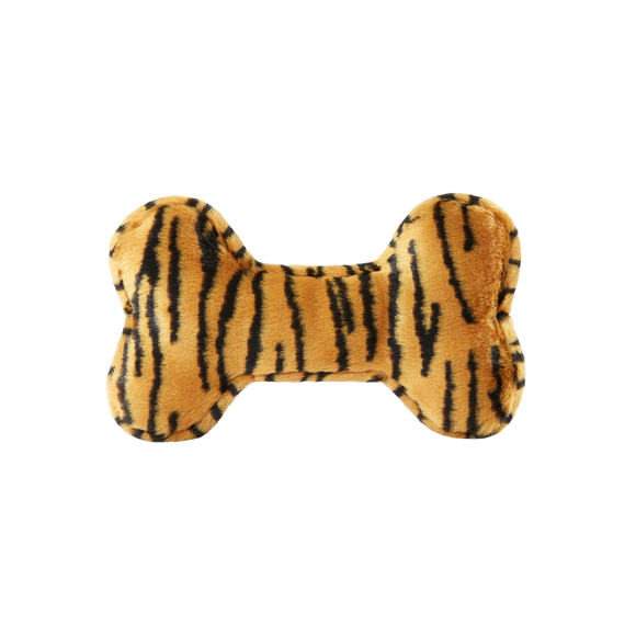 Fluff & Tuff - Tiger Bone Dog Toy