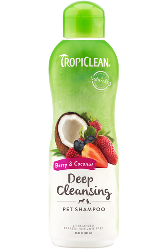 TropiClean - Berry & Coconut Deep Cleansing Shampoo for Pets