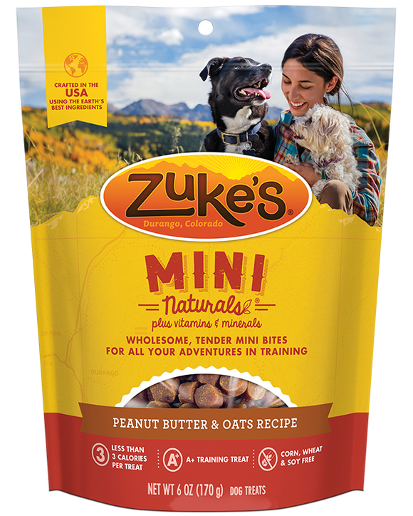 Zuke's - Mini Naturals Peanut Butter & Oats Recipe Dog Treats