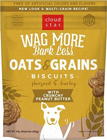 Wag More, Bark Less Crunchy Peanut Butter Biscuits