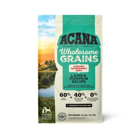 ACANA Wholesome Grains, Lamb & Pumpkin Recipe, Limited Ingredient Diet