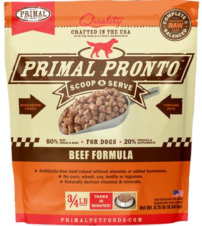 Primal Beef Pronto Bites Frozen Raw Dog Food