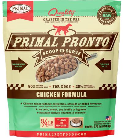 Primal Chicken Pronto Bites Frozen Raw Dog Food