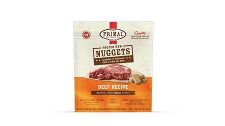 Primal Beef Nuggets Frozen Raw Dog Food