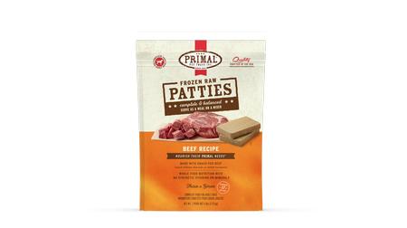 Primal Beef Patties Frozen Raw Dog Food