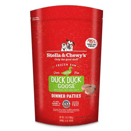 Stella & Chewy's Duck Duck Goose Frozen Raw Dinner Patties