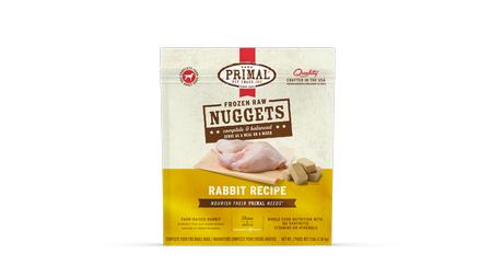 Primal Rabbit Nuggets Frozen Raw Dog Food