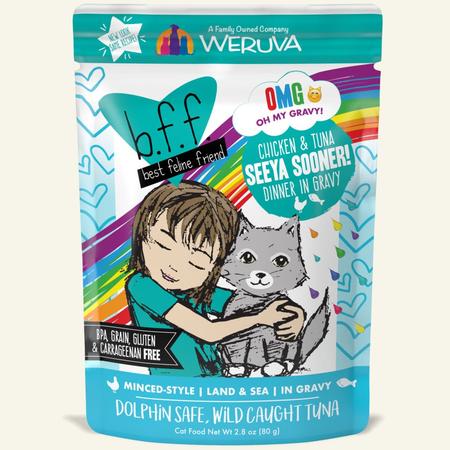 BFF OMG Seeya Sooner Chicken & Tuna Dinner in Gravy