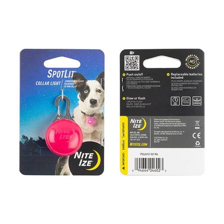 NiteIze Spotlit Collar Light - Pink